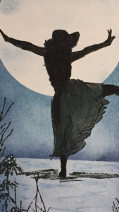 Close up of skirt silhouette