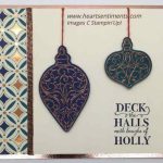 Brightly Gleaming Ornament Card