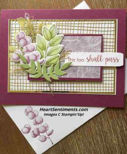 Razzleberry greenery card