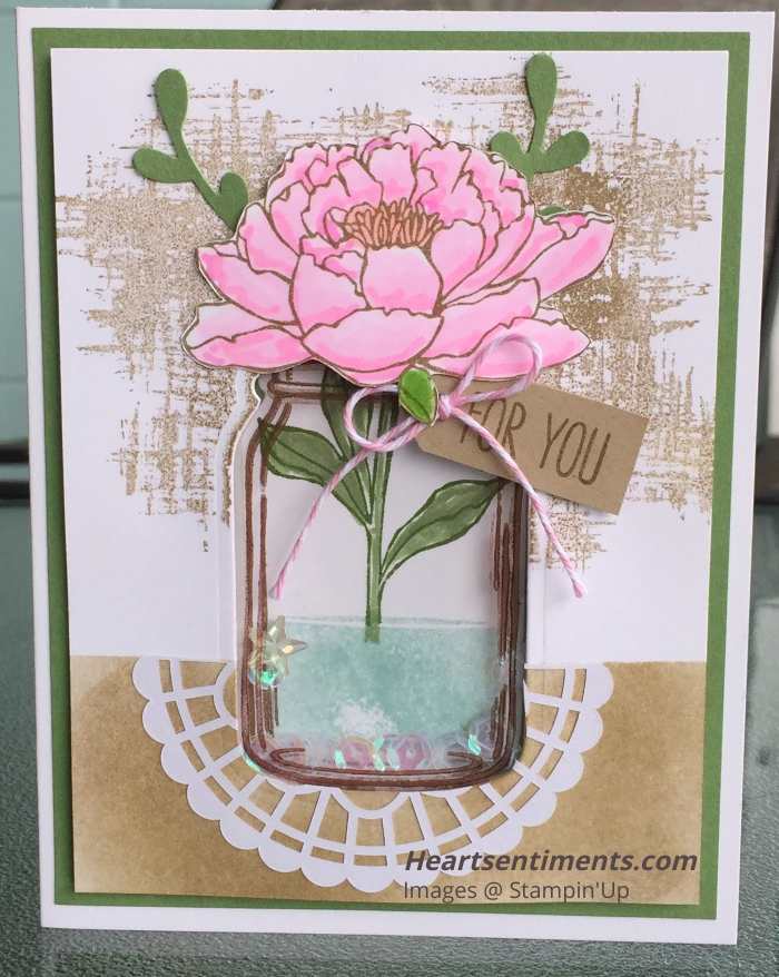 Jar of Love shaker card
