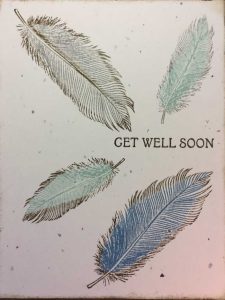 Get well Feather card