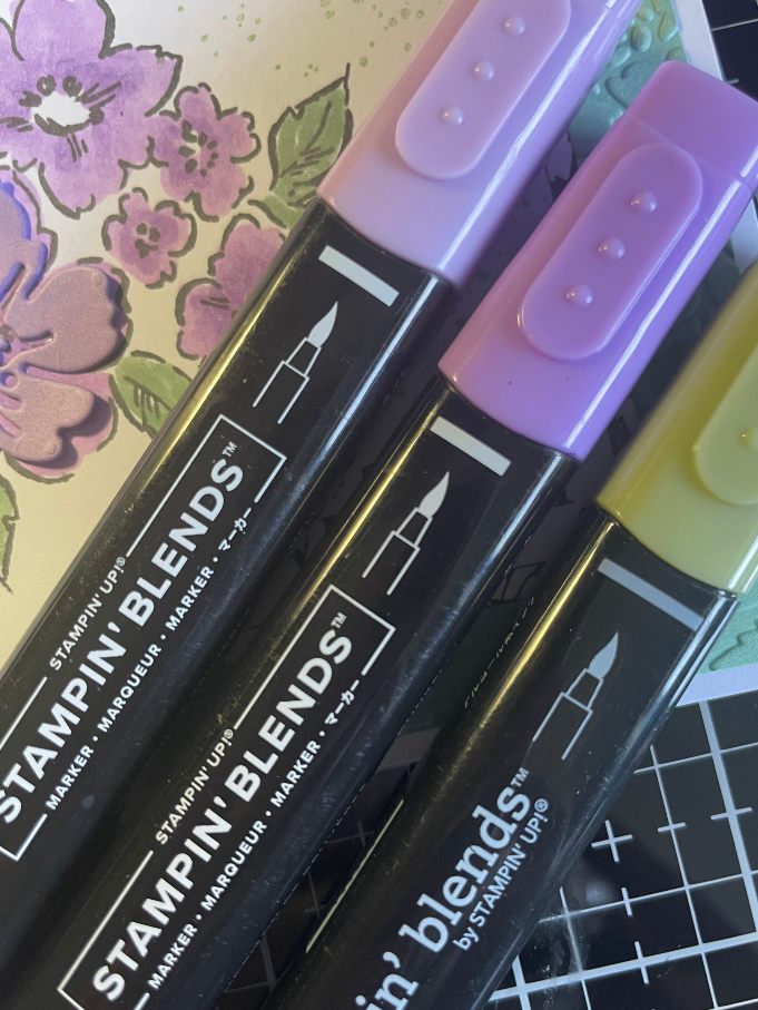 Coloring stamped image with alcohol markers