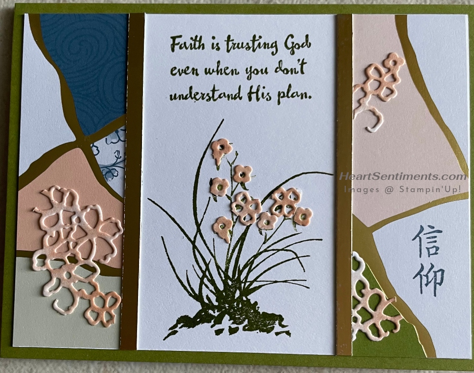 Kintsugi card with Faith message